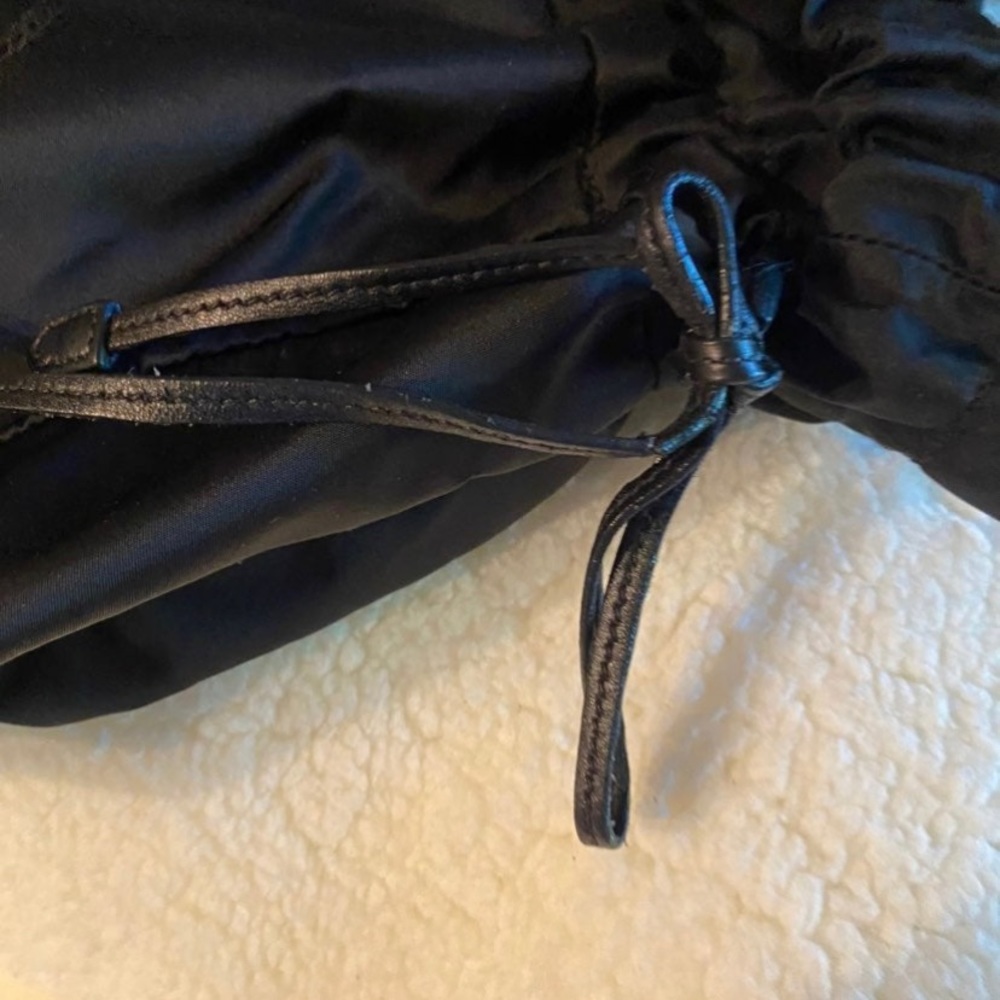 Authentic Black Prada Bag With Draw String. One D… - image 5